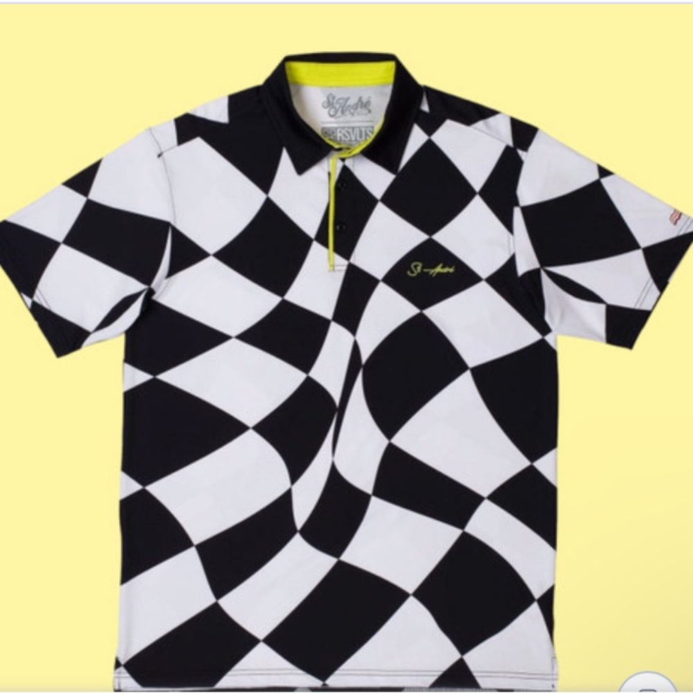 RSVLTS ST. ANDRE BREAKFAST BALLS REALITY CHECK POLO SZ LRG